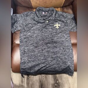 NFL Team Polo Shirt Saints Boys L 14/16